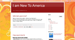 Desktop Screenshot of iamnew2america.com